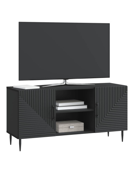 Mobile TV Nero 102 x 34,5 x 50 cm Legno ingegnerizzato