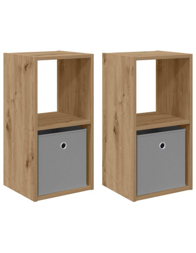 Comodino 2 pcs Rovere artigianale 30,5 x 27 x 59,5 cm