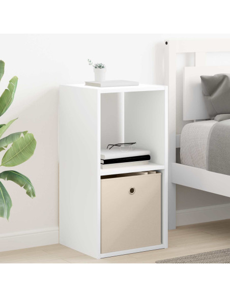 Comodino 2 pcs Bianco 35 x 32 x 68,5 cm Legno multistrato