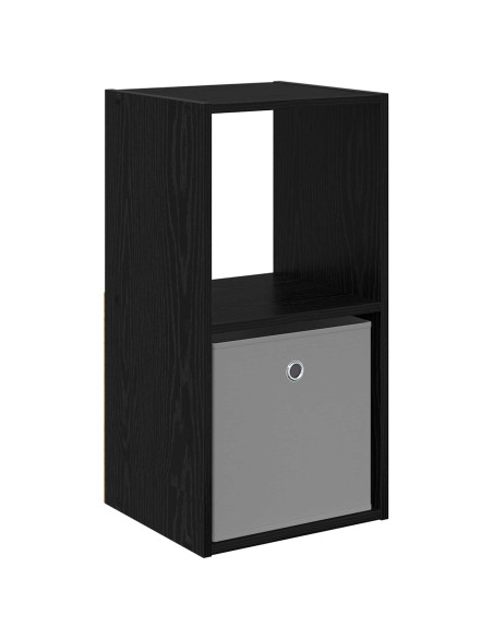 Comodino Rovere Nero 35 x 32 x 68,5 cm Legno multistrato