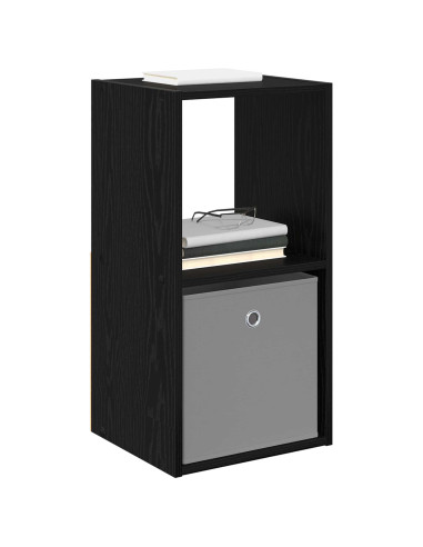 Comodino Rovere Nero 35 x 32 x 68,5 cm Legno multistrato