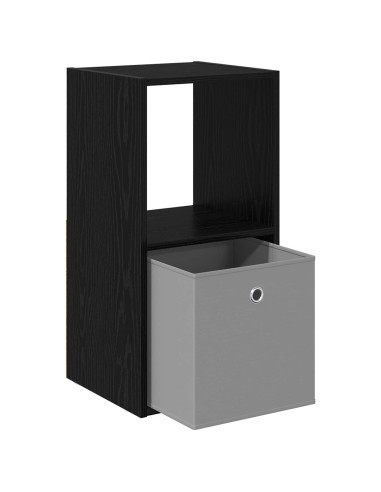 Comodino Rovere Nero 35 x 32 x 68,5 cm Legno multistrato