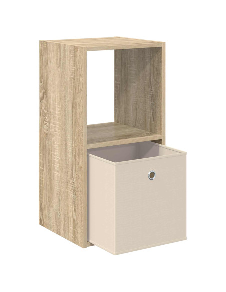 Comodino con cassetto 2 pcs Rovere Sonoma 35 x 32 x 68,5 cm