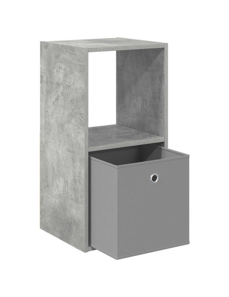 Comodino Grigio cemento 35 x 32 x 68,5 cm Legno multistrato