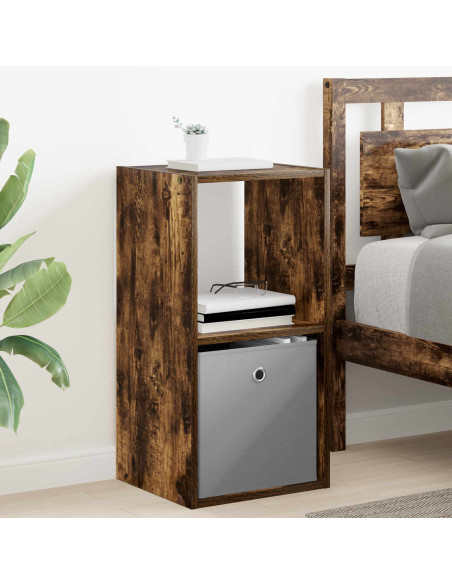 Comodino 2 pcs Rovere fumé 35 x 32 x 68,5 cm Legno multistrato