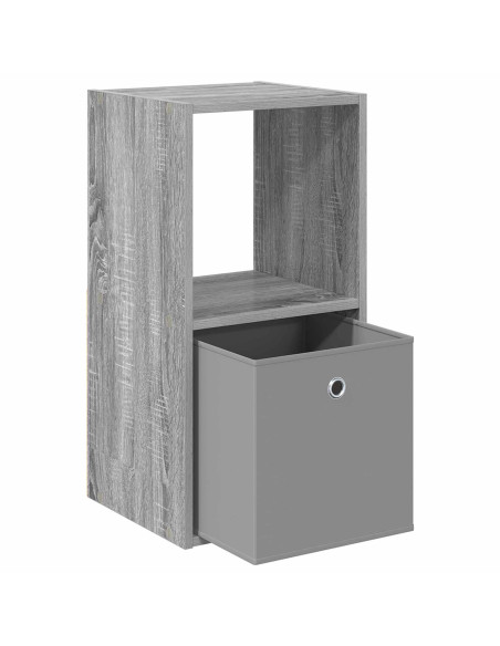 Comodino Grigio Sonoma 35 x 32 x 68,5 cm Legno multistrato