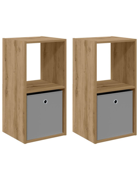 Comodino 2 pcs Rovere artigianale 35 x 32 x 68,5 cm
