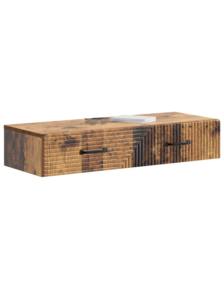 Tavolino da Parete Laterale Legno antico 87,5 x 34,5 x 17 cm