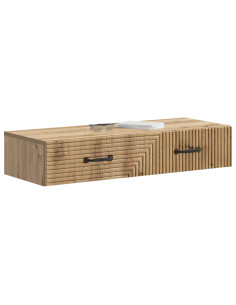 Tavolino da Parete Laterale Rovere Artigianale 2