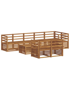 Set divani Naturale Legno di Acacia Massello 2