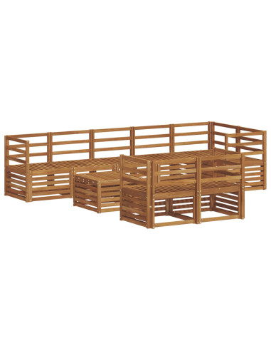 Set divani Naturale Legno di Acacia Massello