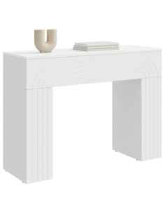Tavolino da salotto Bianco 102 x 35 x 75 cm 2