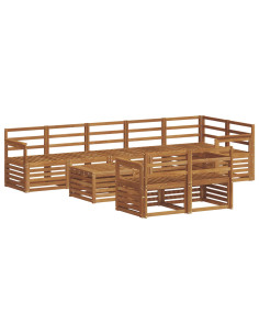 Set divani Naturale Legno di Acacia Massello 2