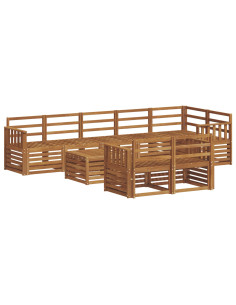 Set divani Naturale Legno di Acacia Massello 2