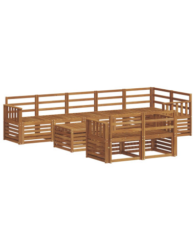 Set divani Naturale Legno di Acacia Massello