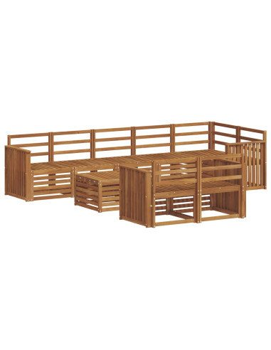 Set divani Naturale Legno di Acacia Massello