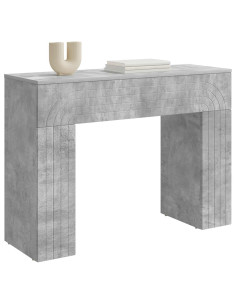 Tavolino da salotto Grigio Cemento 102 x 35 x 75 cm 2
