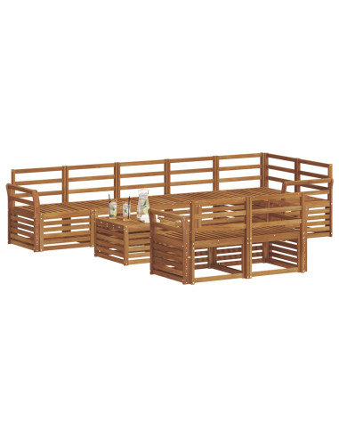 Set divani Naturale Legno di Acacia Massello