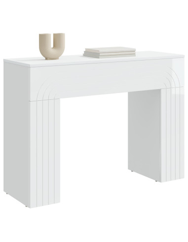 Tavolino da salotto Bianco Lucido 102 x 35 x 75 cm