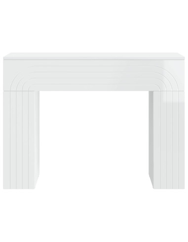 Tavolino da salotto Bianco Lucido 102 x 35 x 75 cm