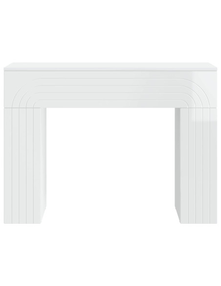 Tavolino da salotto Bianco Lucido 102 x 35 x 75 cm