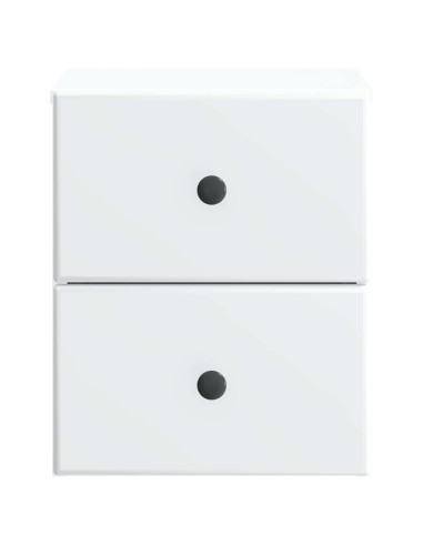Mobiletto da notte a muro 2 pcs Bianco 34,5 x 33 x 40 cm