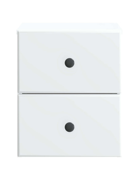 Mobiletto da notte a muro 2 pcs Bianco 34,5 x 33 x 40 cm