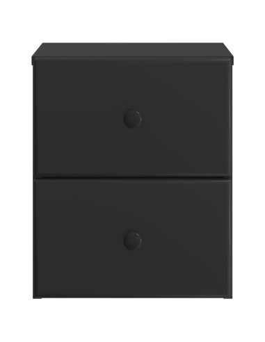 Mobiletto da notte a muro 2 pcs Nero 34,5 x 33 x 40 cm