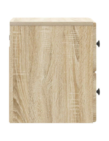 Mobiletto da notte a muro Rovere Sonoma 34,5 x 33 x 40 cm
