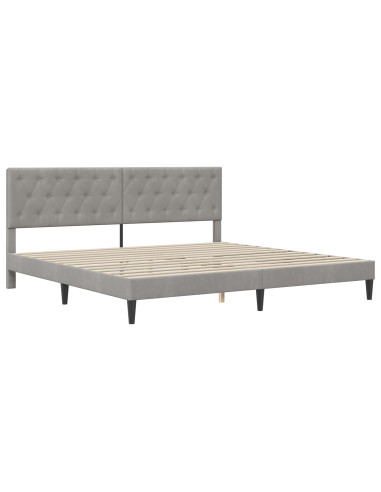 Struttura letto con materasso Grigio chiaro 180 x 200 cm