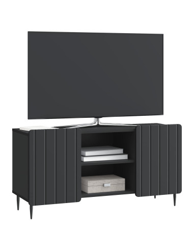 Mobile TV Nero 102 x 34,5 x 52 cm Legno ingegnerizzato