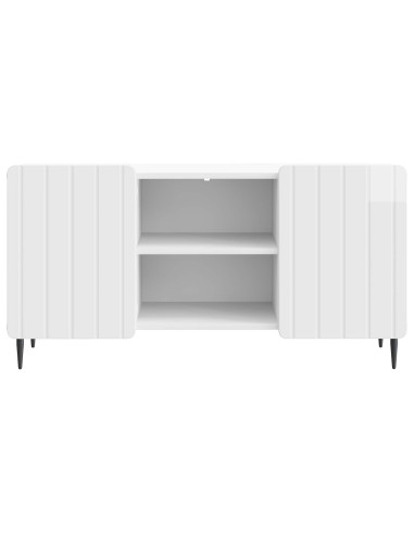 Mobile TV Bianco Lucido 102 x 34,5 x 52 cm Legno ingegnerizzato