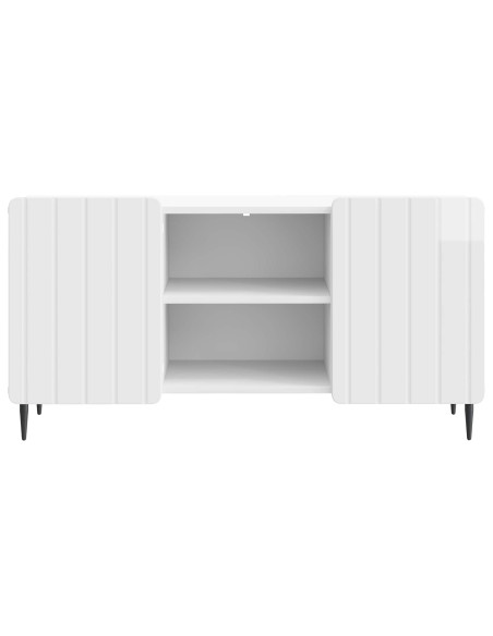 Mobile TV Bianco Lucido 102 x 34,5 x 52 cm Legno ingegnerizzato
