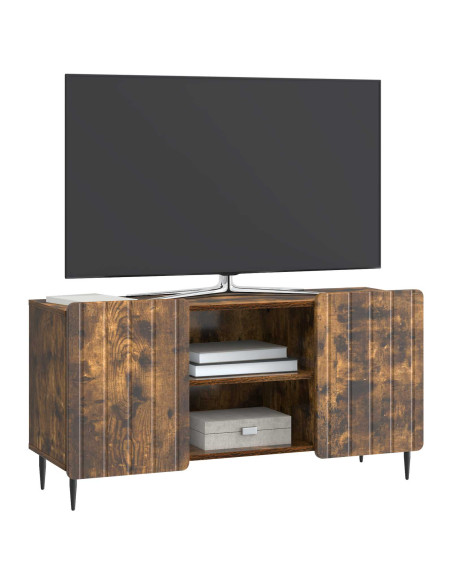 Mobile TV Rovere Fumo 102 x 34,5 x 52 cm Legno ingegnerizzato