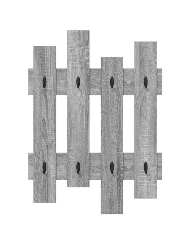 Appendiabiti a muro Grigio Sonoma 60 x 3 x 82 cm