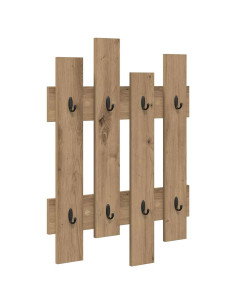Appendiabiti a muro Rovere artigianale 60 x 3 x 82 cm 2