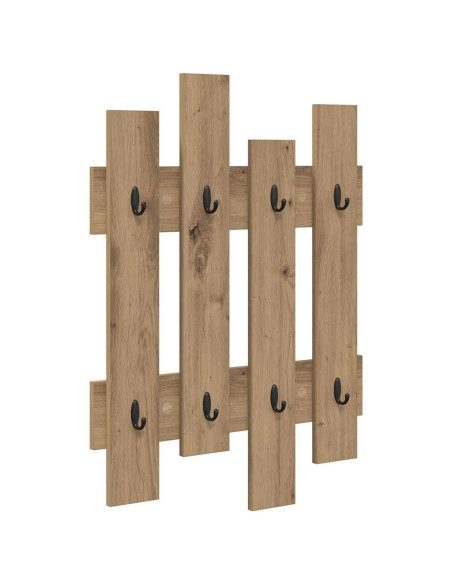 Appendiabiti a muro Rovere artigianale 60 x 3 x 82 cm