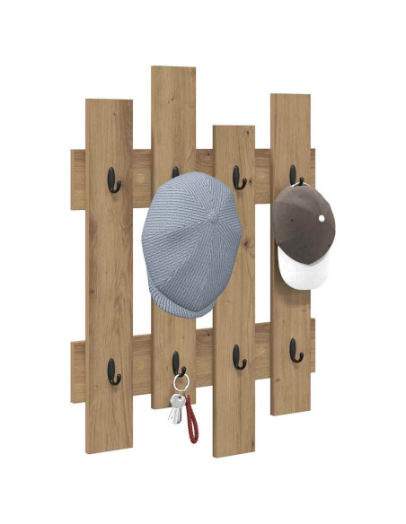 Appendiabiti a muro Rovere artigianale 60 x 3 x 82 cm