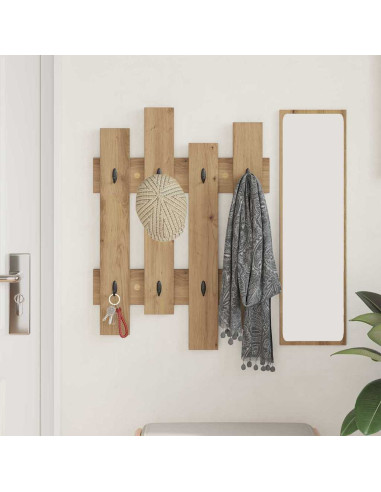 Appendiabiti a muro Rovere artigianale 60 x 3 x 82 cm