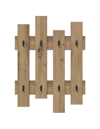 Appendiabiti a muro Rovere artigianale 60 x 3 x 82 cm