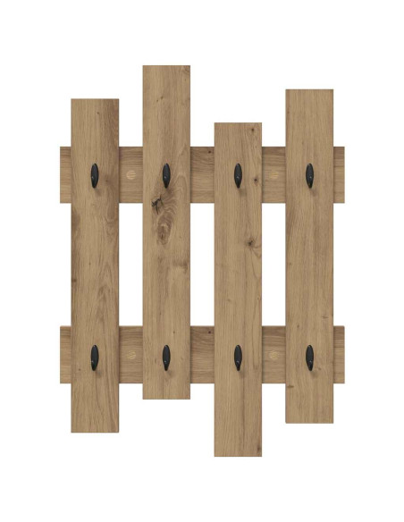 Appendiabiti a muro Rovere artigianale 60 x 3 x 82 cm