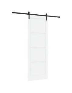 Porta scorrevole Bianco e Nero 83 x 232 cm 2