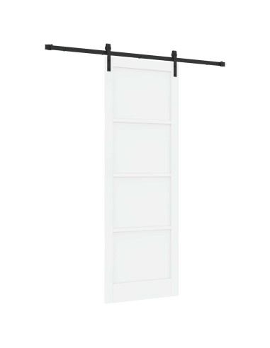 Porta scorrevole Bianco e Nero 83 x 232 cm