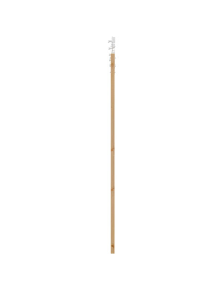 Porta scorrevole Naturale e Bianco 61 x 198,5 cm
