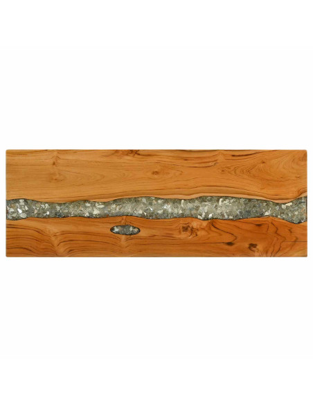 Tavolo consolle Marrone 100 x 35 x 75 cm Legno di teak solido