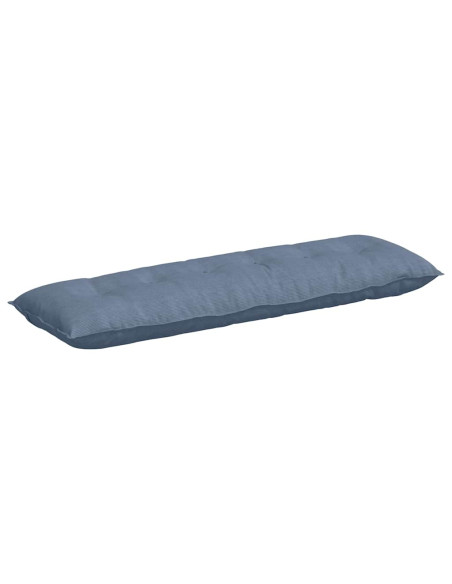 Cuscino per Schiena Blu 160 x 50 cm Tessuto in Cords