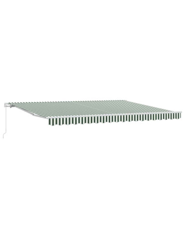 Tenda da Sole Verde e Bianco 450 x 350 x 165 cm Poliestere