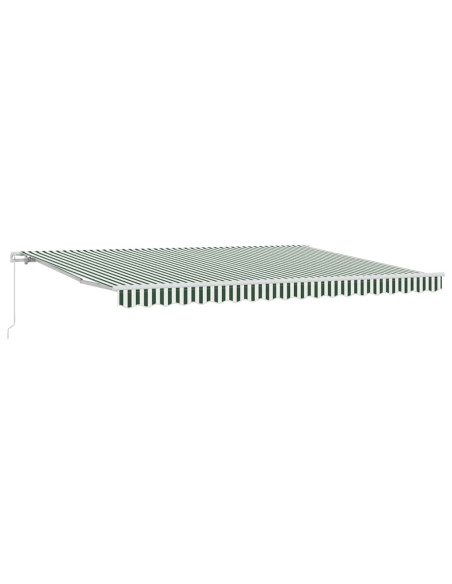 Tenda da Sole Verde e Bianco 450 x 350 x 165 cm Poliestere