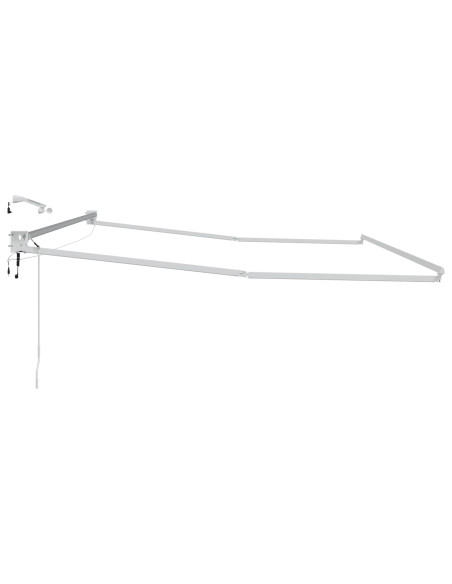 Struttura della tenda elettrica retrattile Bianco 4 × 3 m