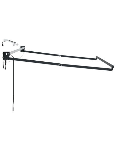 Struttura della tenda elettrica retrattile Antracite 2,5 x 2 m